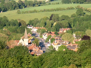 Ariel view of Stockbridge Town