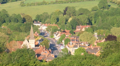 Aerial view of Stockbridge